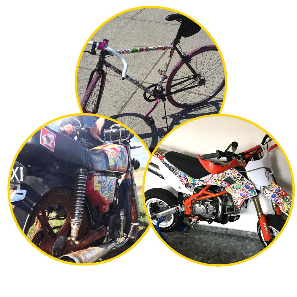 500pcs Random Mixed Sticker Graffiti Funny Rock Anime JDM Stickers for Kids Suitcase Laptop Car Fridge Motor Bicycle Sticker