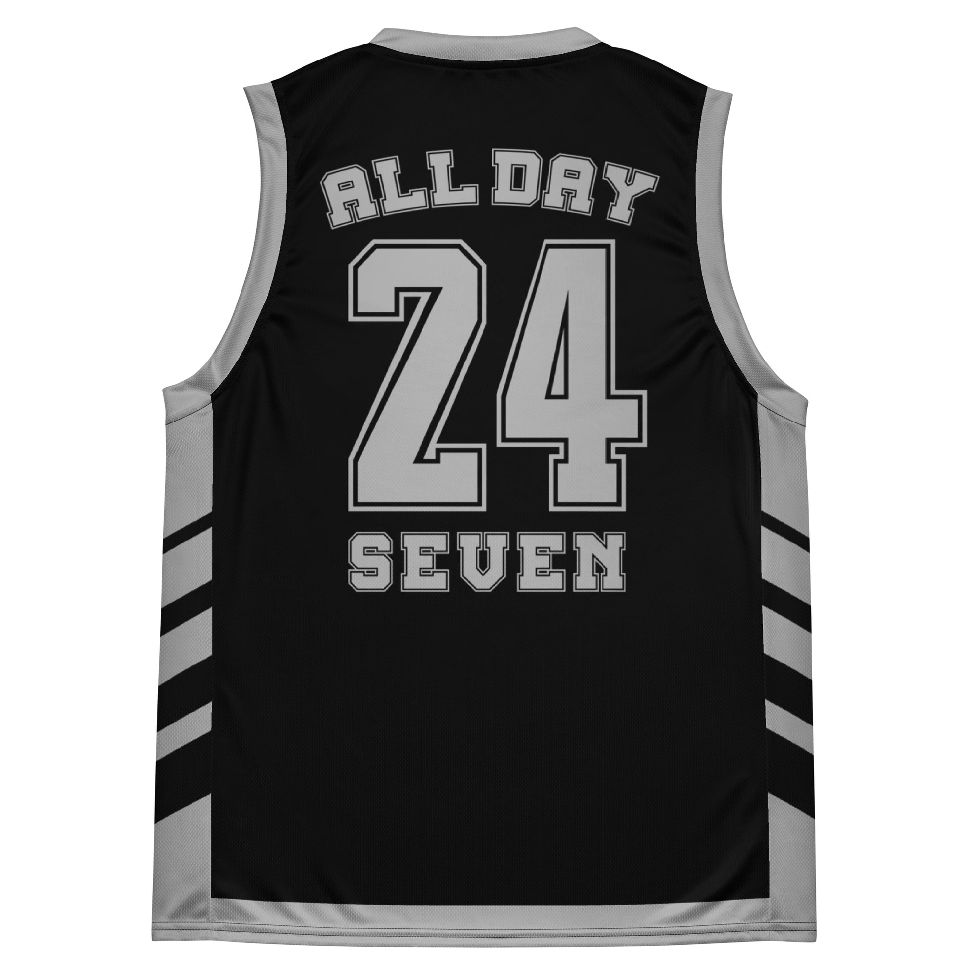 All Day 24/7 Basketball Jersey Black And Grey