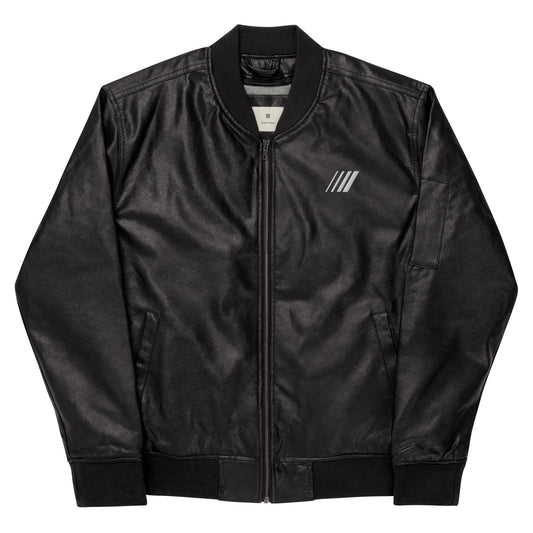 Men's All Day Leather Bomber Jacket