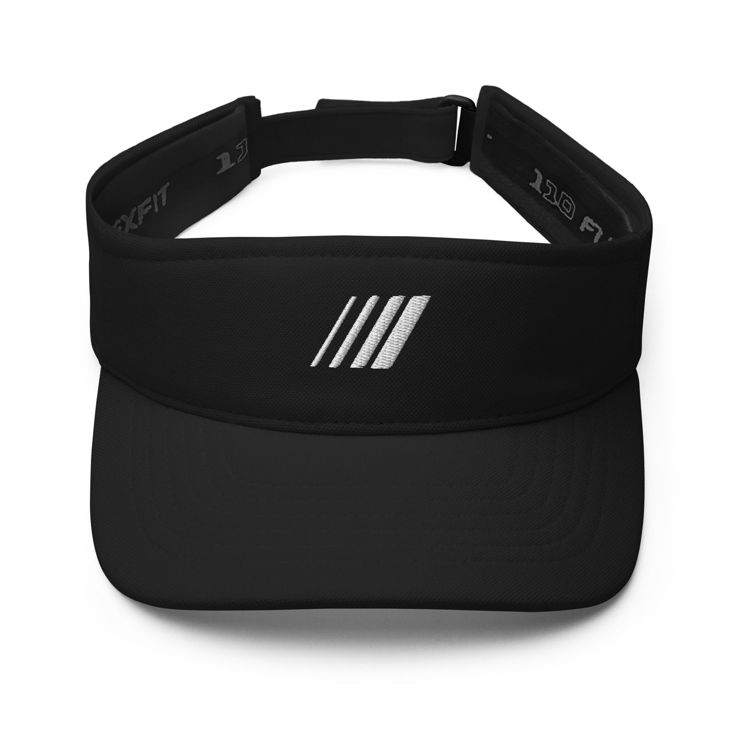 Active Visor With White Embroidery - Black