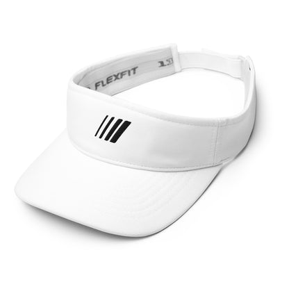 Active Visor With White Embroidery - White