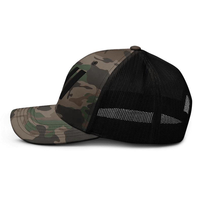 Camouflage trucker hat