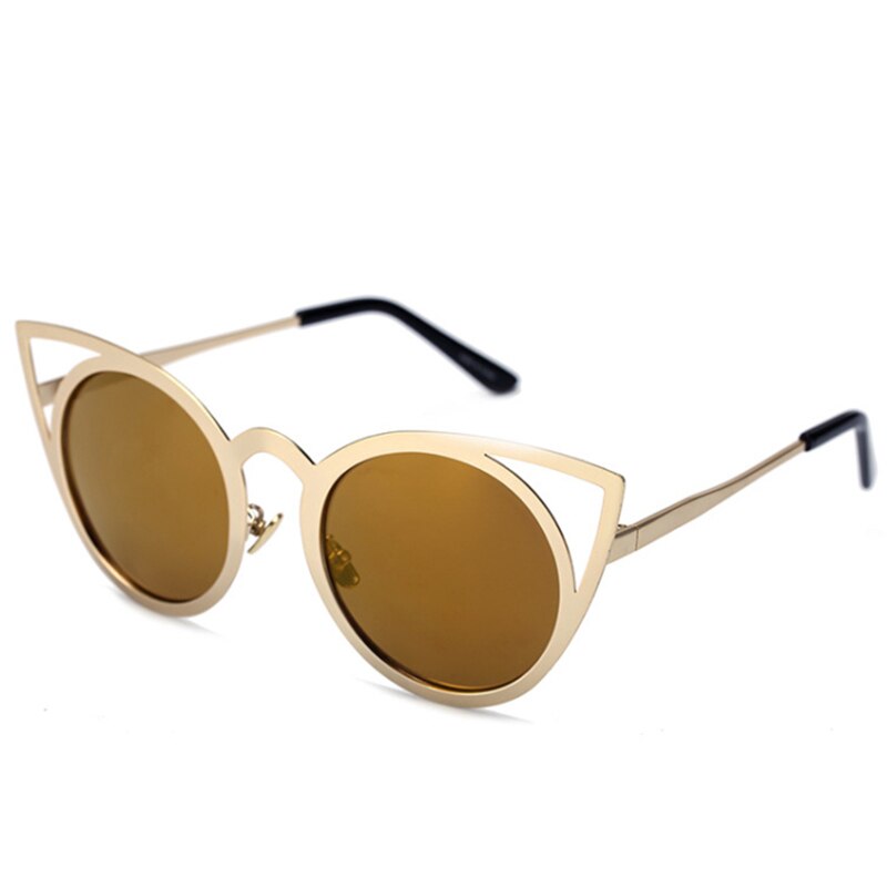 Fashion Cat Eye Sunglasses Women Brand Designer Sun Glasses For Ladies Vintage Oculos cateye Mirror Colorful-Lens Female RS167