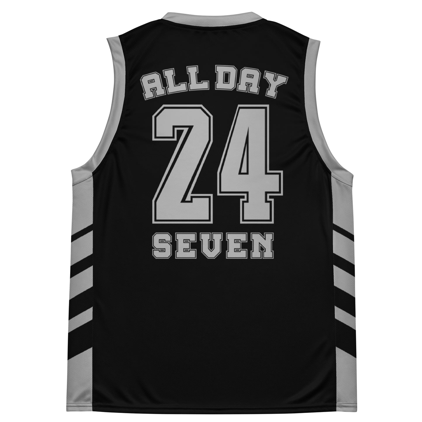 All Day 24/7 Basketball Jersey Black And Grey