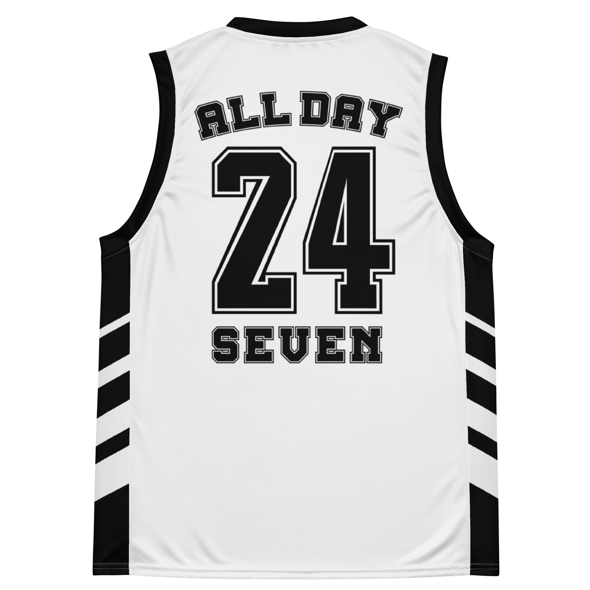 All Day 24/7 Basketball Jersey White And Black