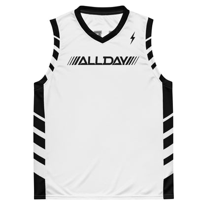 All Day 24/7 Basketball Jersey White And Black