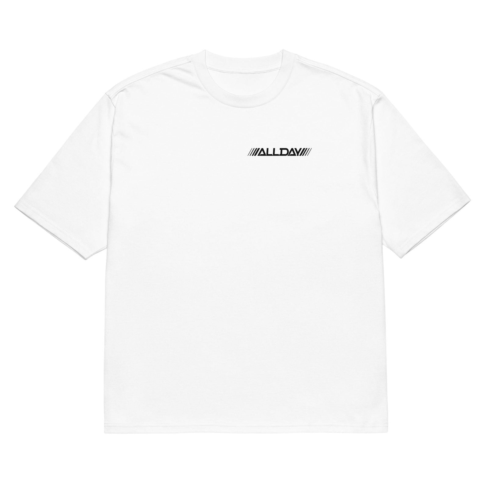 Turntablism Short Sleeve White Oversized Tee White