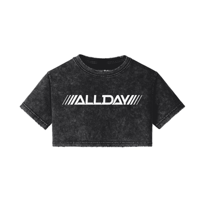 Washed Crop Top Black