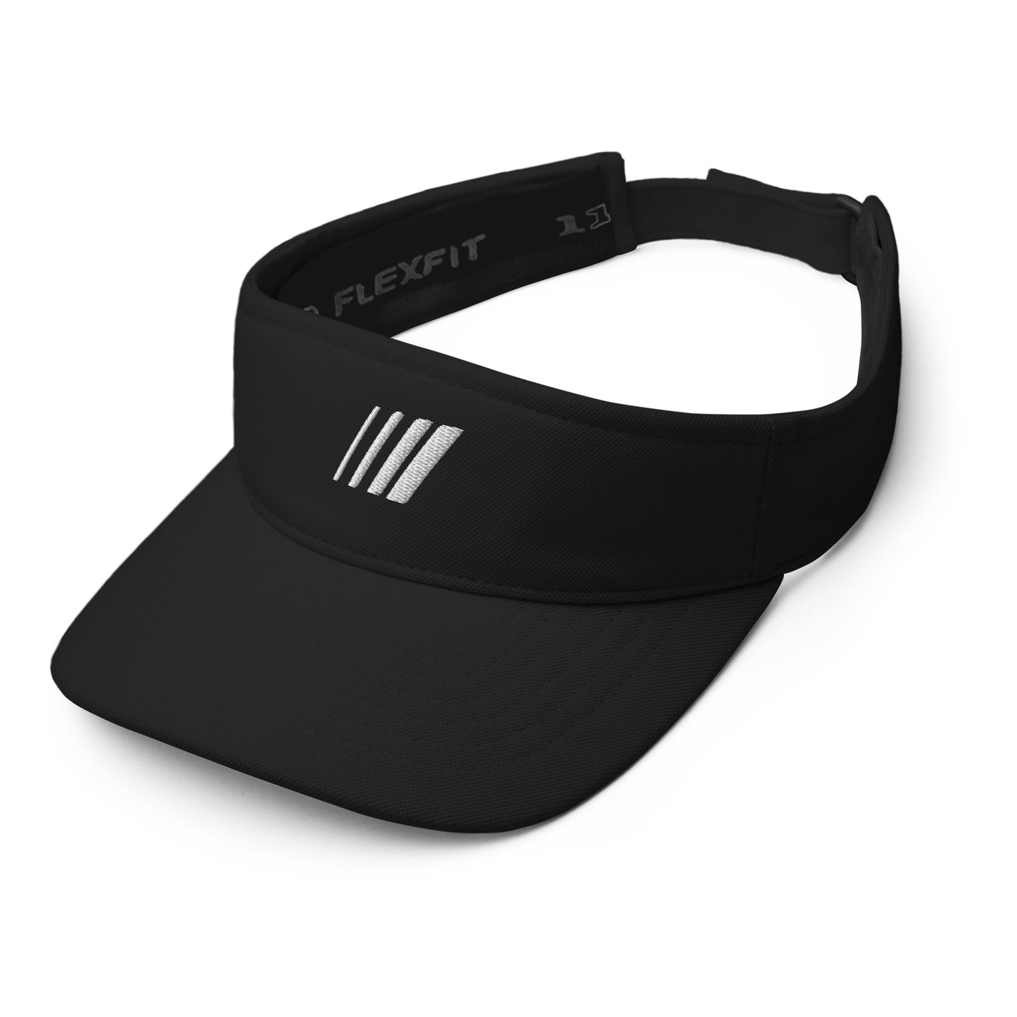 Active Visor With White Embroidery - Black
